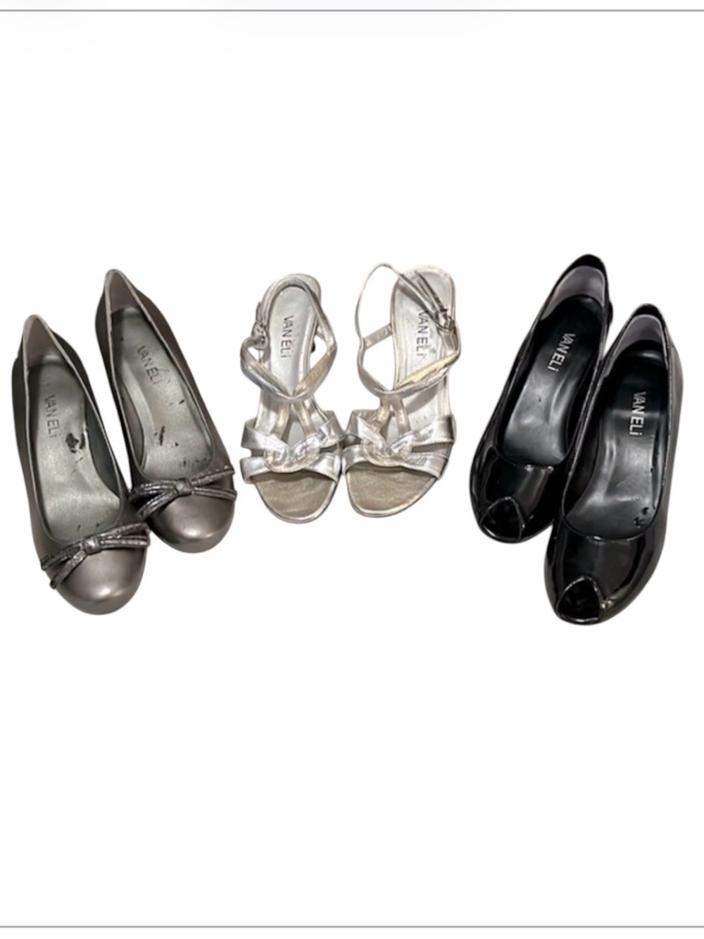 Three Pairs of VANELi Business Dress Shoes Sz 6N
